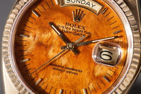 rolex wood dial day date|Rolex replacement dials.